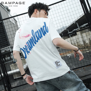 RAMPAGE 五分袖 男士T恤 9120/淺灰 