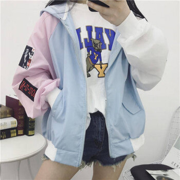 時(shí)尚牛仔外套，微胖妹子的青春風(fēng)