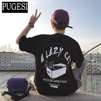 普戈斯（PUGESI） 長袖 男士T恤 貓魚黑色優(yōu)質(zhì)版 