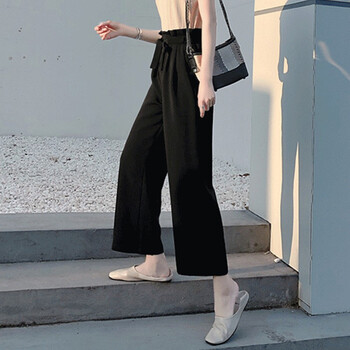 暮凱芝依（MuKaiZhiYi） 高腰 直筒褲 女 九分褲 休閑褲