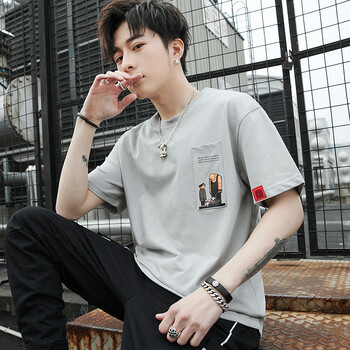 太子龍（TEDELON） 短袖 男士T恤 淺灰【9167】 