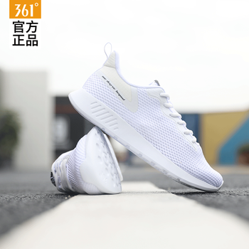 361°跑步鞋2202-1 361度白/曜石黑 40