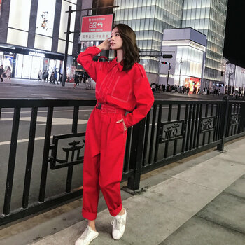 修身闊腿褲，微胖美眉的好幫手