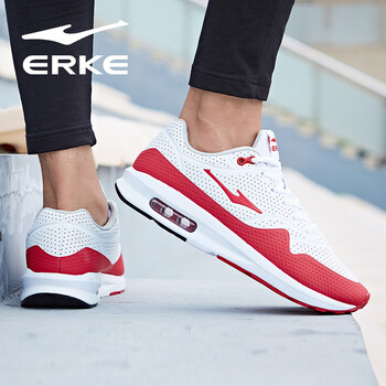 鴻星爾克（ERKE）跑步鞋正白/大紅 43