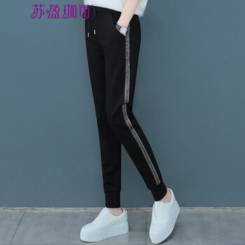 蘇盈珈可 調(diào)節(jié)腰 直筒褲 女 長(zhǎng)褲 休閑褲