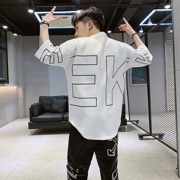 古萊登（GODLIKE） 七分袖 男士T恤 TZ65 白色 