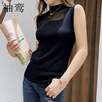 袖鸞 透視，紗網(wǎng) 短袖 T恤 女 圓領(lǐng)