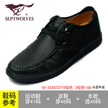 七匹狼（SEPTWOLVES）男士333422274綠色 40