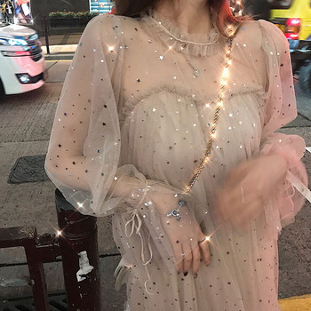甜美網紗長裙，打造浪漫小仙女