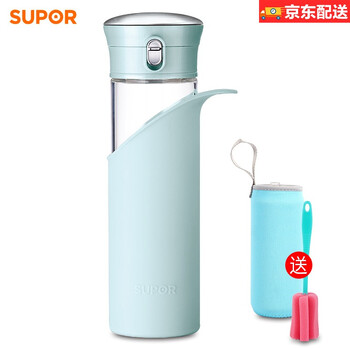 白領(lǐng)愛喝茶，雙層隔熱玻璃杯