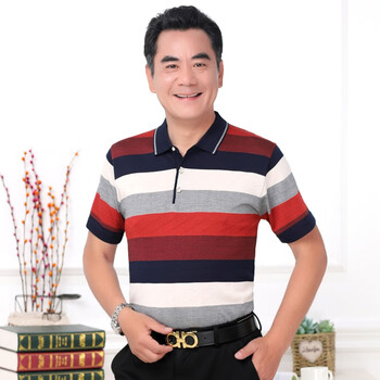 彼爾圣奴（BIERSHENGNU） 短袖 男士T恤 M6605紅色 