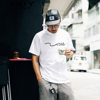 boylover 短袖 男士T恤 白色 波紋 