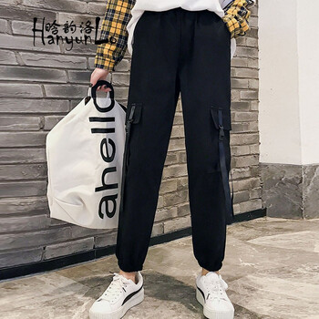 晗韻洛 高腰 哈倫褲 女 九分褲 休閑褲