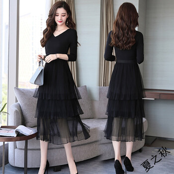 修身長(cháng)袖裙，打造優(yōu)雅小仙女