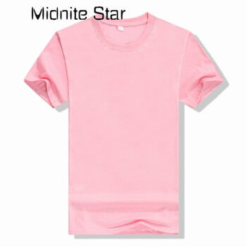 Midnite Star 短袖 男士T恤 220克粉色 