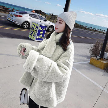 正品羊羔絨外套女