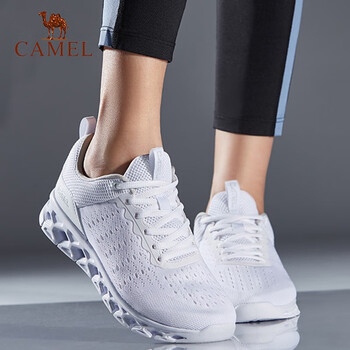 駱駝（CAMEL）跑步鞋白色    女款A(yù)91600604 36