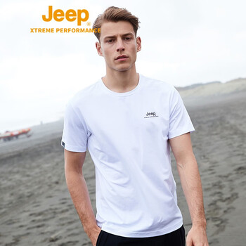 Jeep（吉普） 短袖 男士T恤 純白 