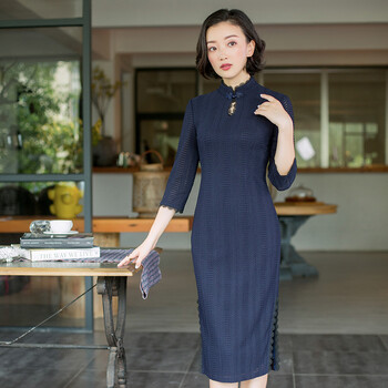 逸紅顔（E.Beauty） 幾何圖案  連衣裙