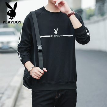 花花公子（PLAYBOY ESTABLISHED 1953） 長袖 男士T恤 20173黑色 