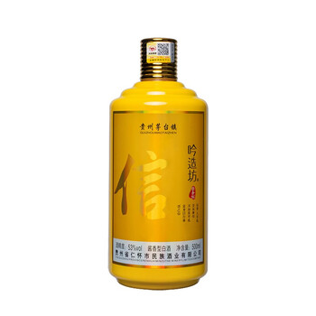 吟造坊53%vol375mL-500mL，500ml 醬香型，醬香
