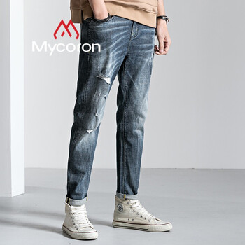 mycoron 喇叭褲 青春休閑 男士牛仔褲