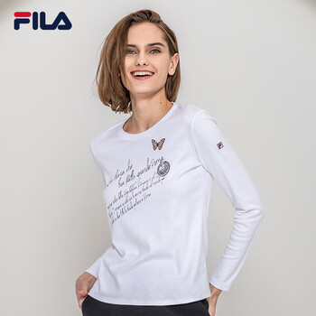 FILA 撞色 短袖 T恤 女 圓領(lǐng)