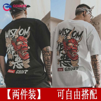 古萊登（GODLIKE） 短袖 男士T恤 【惡魔】黑+【惡魔】白 