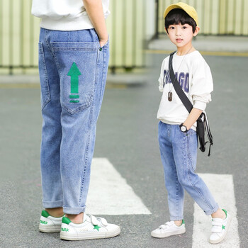 牛仔印花男童