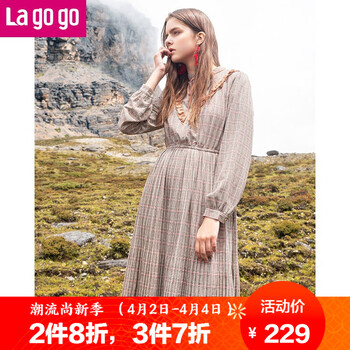 lagogo  紐扣 連衣裙