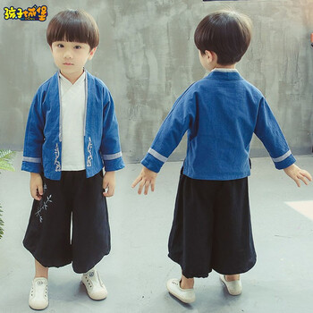 寶寶唐裝男三件套