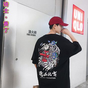 騎士普?。≒utin·Rider） 短袖 男士T恤 T18黑色 