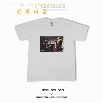 鐵虎風(fēng)暴（TIEHUFENGBAO） 短袖 男士T恤 鳴人佐助雛田/白色 