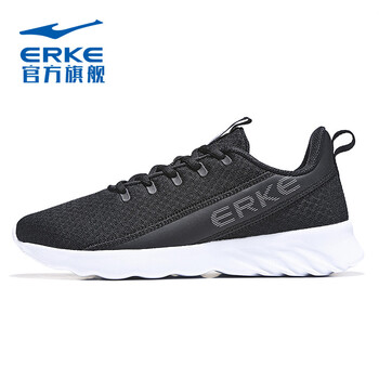 鴻星爾克（ERKE）跑步鞋正黑/正白3289 44，39，40，41，42，43