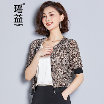 豹紋衣服女外套