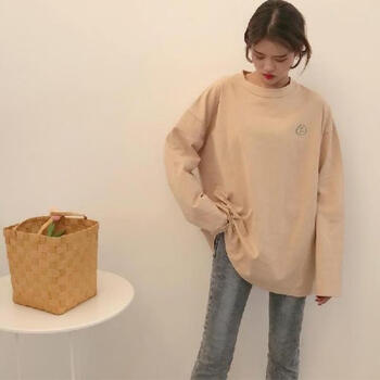 圓領(lǐng)印花上衣，微胖妹子的小心機(jī)