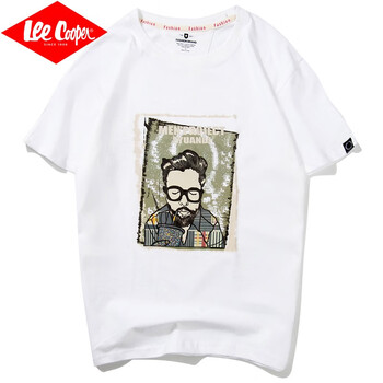 Lee Cooper 短袖 男士T恤 3267白色短袖T恤 
