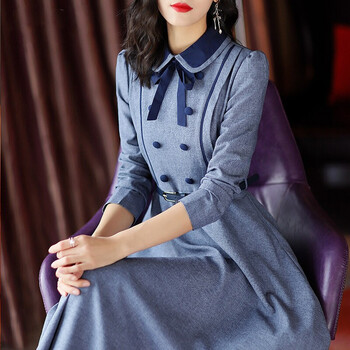 甜美條紋連衣裙，打造優(yōu)雅女神