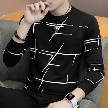 傳奇保羅（CHUANQIBAOLUO） 長(zhǎng)袖 男士T恤 W07黑色 XL，L，XXXL，XXL，M