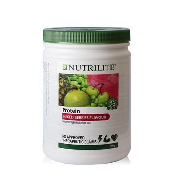 安利美国安利纽崔莱（AMWAY）蛋白粉植物蛋白质粉450g  孕妇老年儿童 儿童浆果味蛋白粉500克 1桶