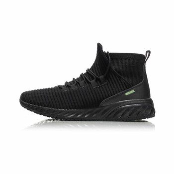 李寧（LI-NING）跑步鞋標準黑/熒光淺綠 39