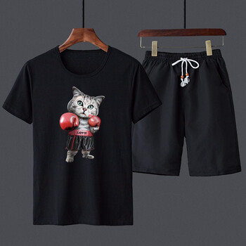 英戈瑪（Ingoma） 短袖 男士T恤 短袖套裝602款黑色 