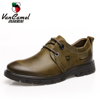 西域駱駝（VANCAMEL）男士1057卡其 42