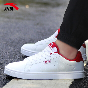 安踏（ANTA）板鞋安踏白/大紅 39，40.5，40，41，42.5，42，43，44.5