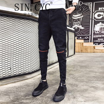 SIN.CYC 闊腿褲 青春休閑 男士牛仔褲