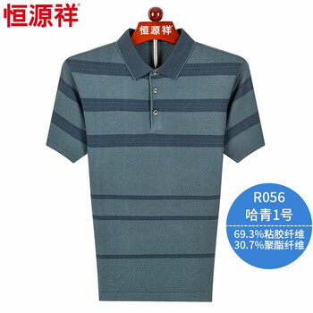 恒源祥 短袖 男士T恤 R056哈青1號(hào) 