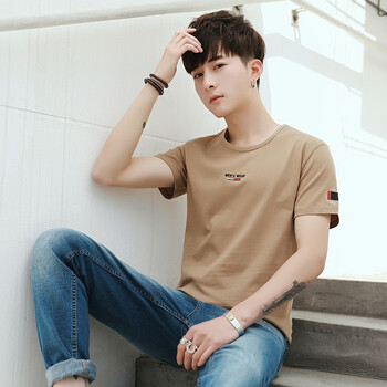 彬典（Bindian） 短袖 男士T恤 854卡其色 