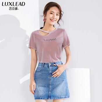 洛詩琳（LUXLEAD） 繡花，鏤空 短袖 T恤 女 