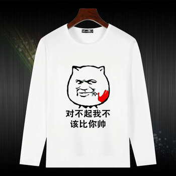梵雅奧奈 長袖 男士T恤 對不起我?guī)?