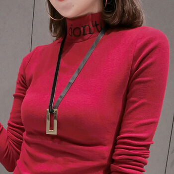 時(shí)尚字母長(cháng)袖，打造個(gè)性女神